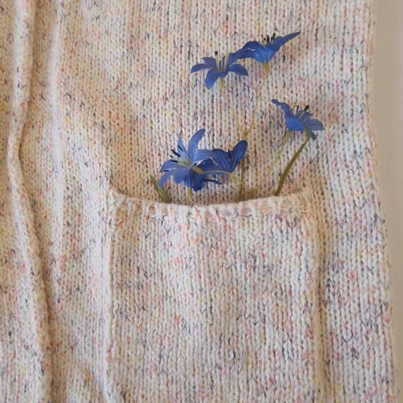 Loft Outlet Womens Cotton Blend Pockets Open Front Cardigan Small - Picture 7 of 13